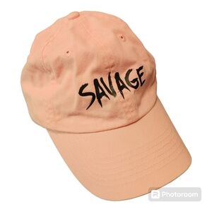HEAD SHOTS By KC Caps "Savage" Pink Ball Cap One Size